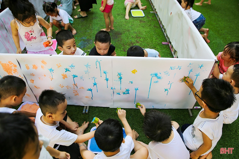 Vui hết cỡ với lễ hội Funny Colors của các bạn nhỏ Mầm non Trí Đức