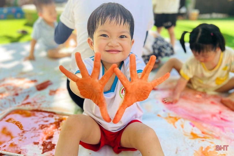 Vui hết cỡ với lễ hội Funny Colors của các bạn nhỏ Mầm non Trí Đức