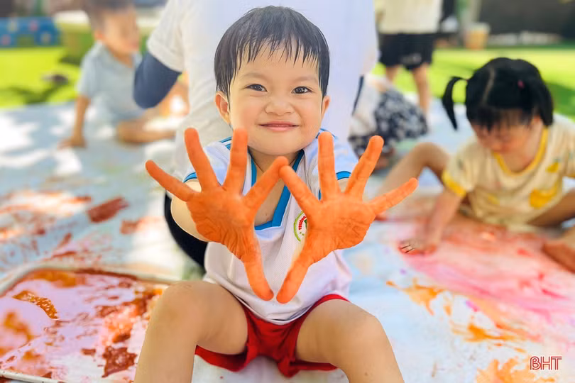 Vui hết cỡ với lễ hội Funny Colors của các bạn nhỏ Mầm non Trí Đức