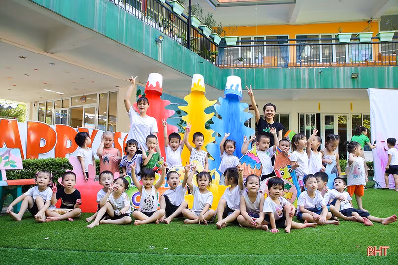 Vui hết cỡ với lễ hội Funny Colors của các bạn nhỏ Mầm non Trí Đức