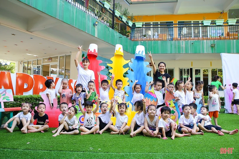 Vui hết cỡ với lễ hội Funny Colors của các bạn nhỏ Mầm non Trí Đức