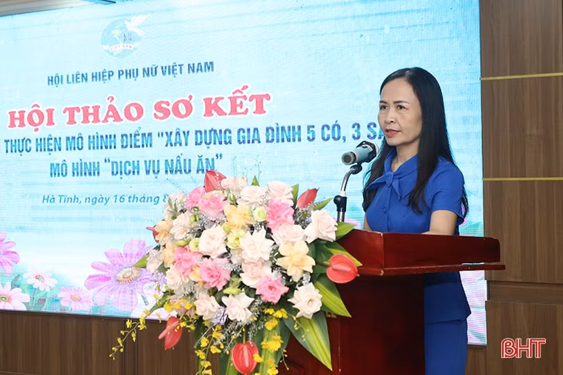 Mô hình “Xây dựng gia đình 5 có, 3 sạch” và “Dịch vụ nấu ăn” bước đầu khẳng định hiệu quả