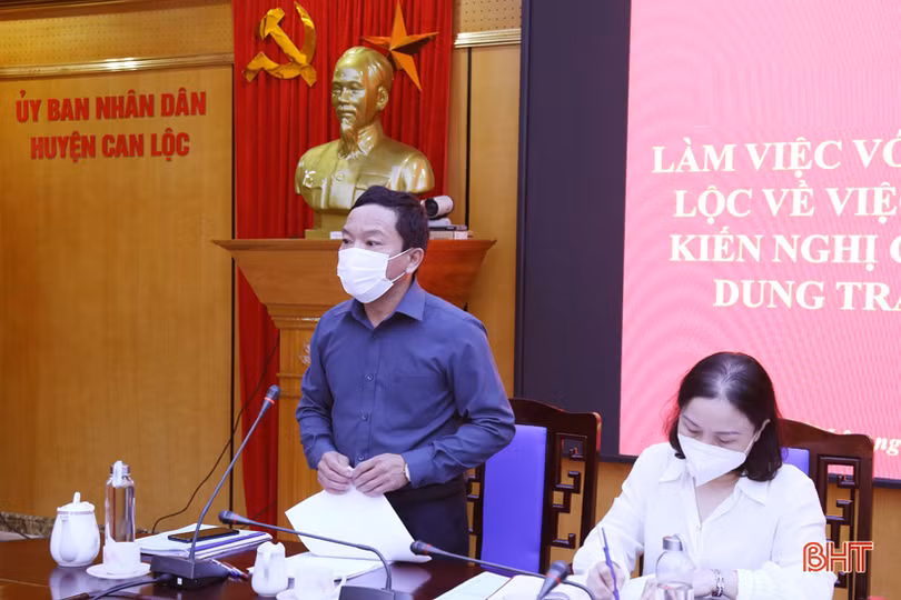 Can Lộc tiếp tục quan tâm, siết chặt công tác quản lý nhà nước về đất đai