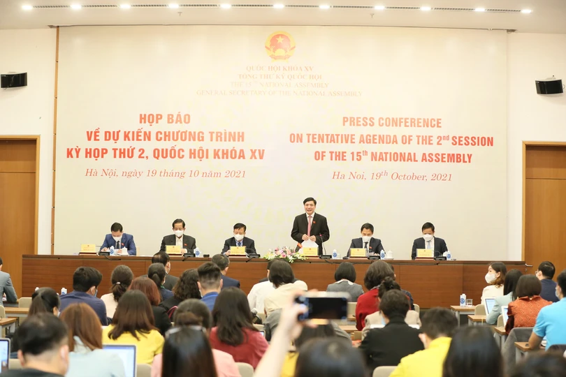 Kỳ họp thứ 2 của Quốc hội chính thức khai mạc vào sáng 20/10