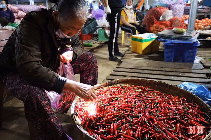 Đi chợ đêm nông sản Bình Hương