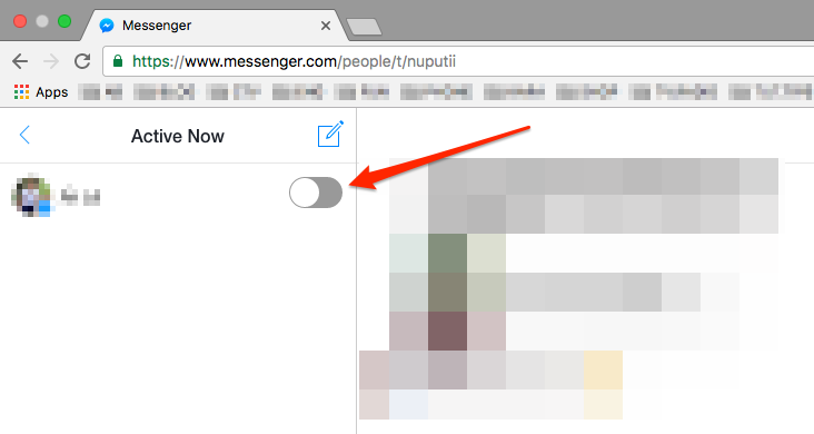 lam sao tro nen vo hinh khi online tren facebook messenger