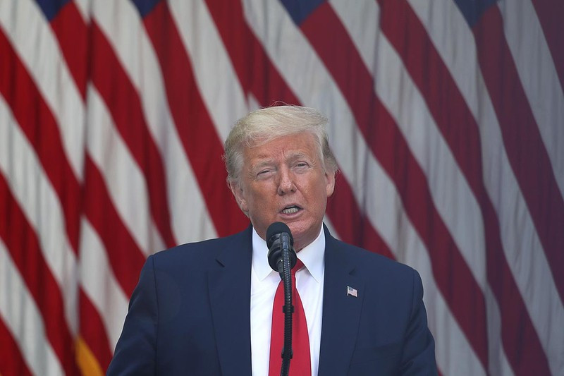 Tổng thống Mỹ Donald Trump. Ảnh: Getty “Khe cửa hẹp” giúp Trump chiến thắng bứt phá trong bầu cử Mỹ 2020