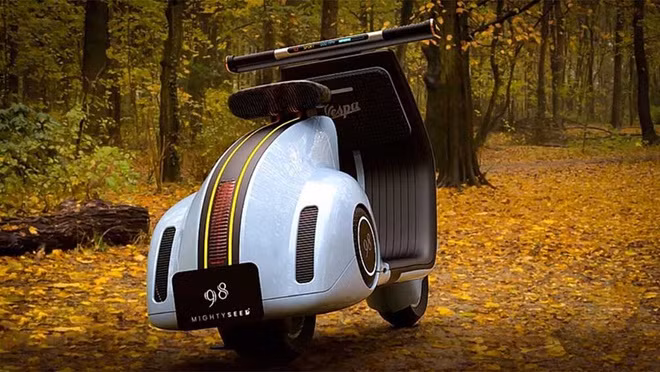 Vespa 98 Concept - xe điện mang thiết kế hoài cổ