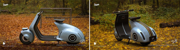 Vespa 98 Concept - xe điện mang thiết kế hoài cổ