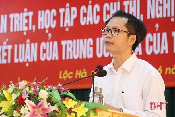 Lộc Hà chủ động quán triệt các chỉ thị, nghị quyết về cơ sở