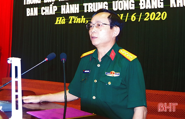 Đảng ủy Quân sự Hà Tĩnh thông báo kết quả Hội nghị Trung ương lần thứ 12