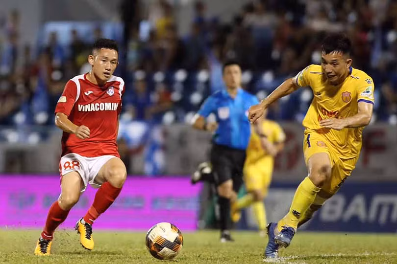 Hồng Lĩnh Hà Tĩnh sử dụng đội hình nào đối đầu Quảng Ninh?