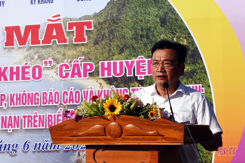 Bí thư Huyện ủy Kỳ Anh Hồ Huy Thành nhấn mạnh một số nhiệm vụ. 35.jpg