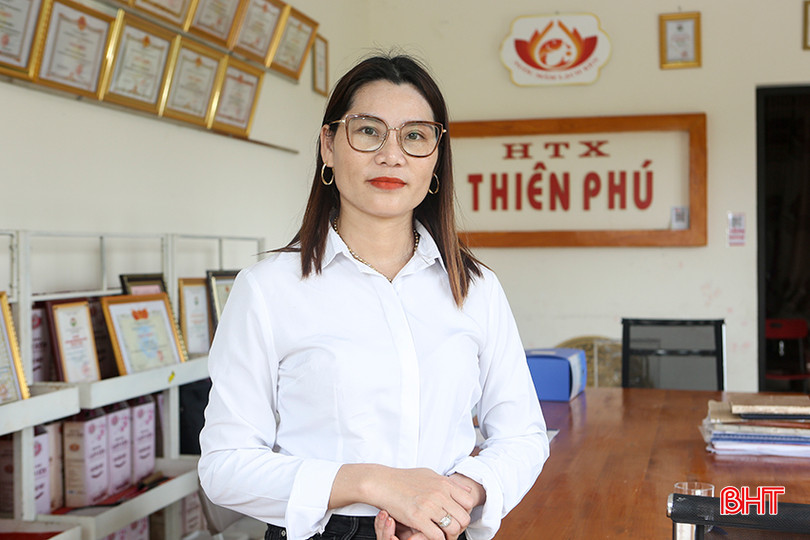 Chị Phan Thị Lý - Giám đốc HTX Dịch vụ môi trường Tân Phát và HTX Thiên Phú. b1.jpg
