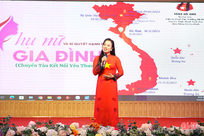 Tiến sỹ Tâm lý học Vera Hà Anh trình bày chuyên đề "Phụ nữ và Bí quyết hạnh phúc gia đình". a3.jpg
