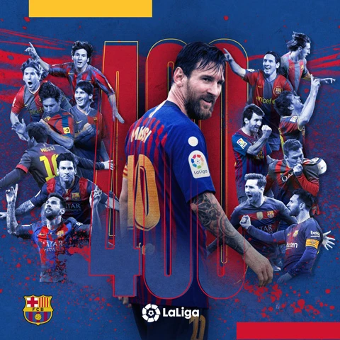 Messi cán mốc 400 bàn thắng tại La Liga