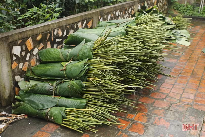 “Thủ phủ lá dong” lớn nhất Hà Tĩnh hối hả vào vụ tết