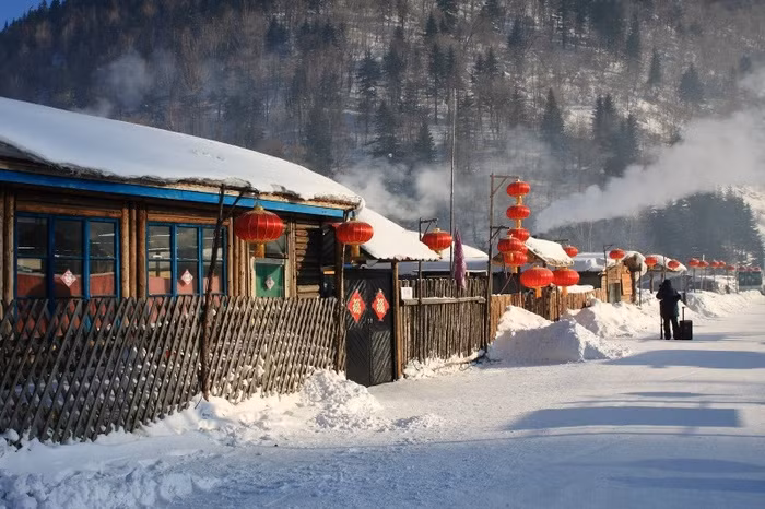 Thăm ngôi làng tuyết đẹp hơn cổ tích