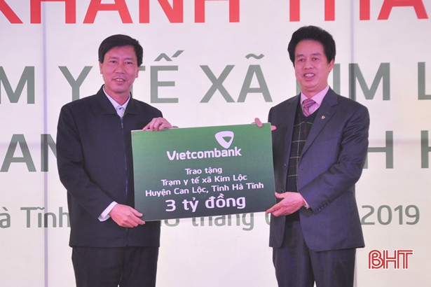 Vietcombank tài trợ 3 tỷ đồng xây dựng Trạm Y tế xã Kim Lộc