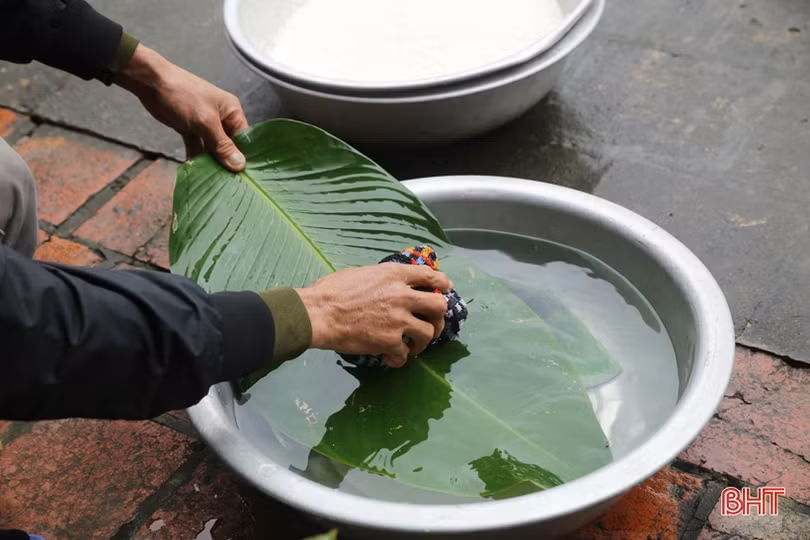 “Thủ phủ lá dong” lớn nhất Hà Tĩnh hối hả vào vụ tết