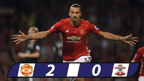 ibra lap cu dup m u ha de southampton