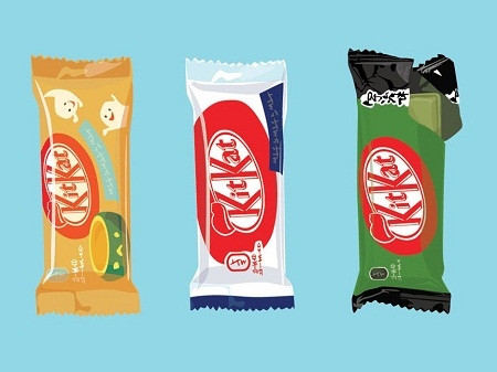 Ở Tokyo, Nhật Bản: Mua được 3 thanh bánh Kit Kat.