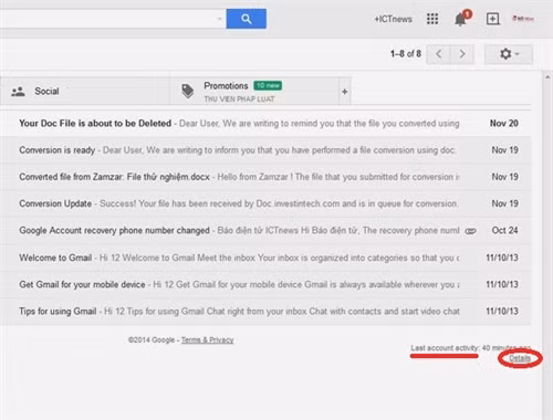 Hướng dẫn cách đăng xuất Gmail từ xa ảnh 1
