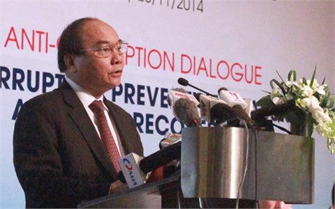 Phó Thủ tướng Chính phủ Nguyễn Xuân Phúc phát biểu tại cuộc Đối thoại