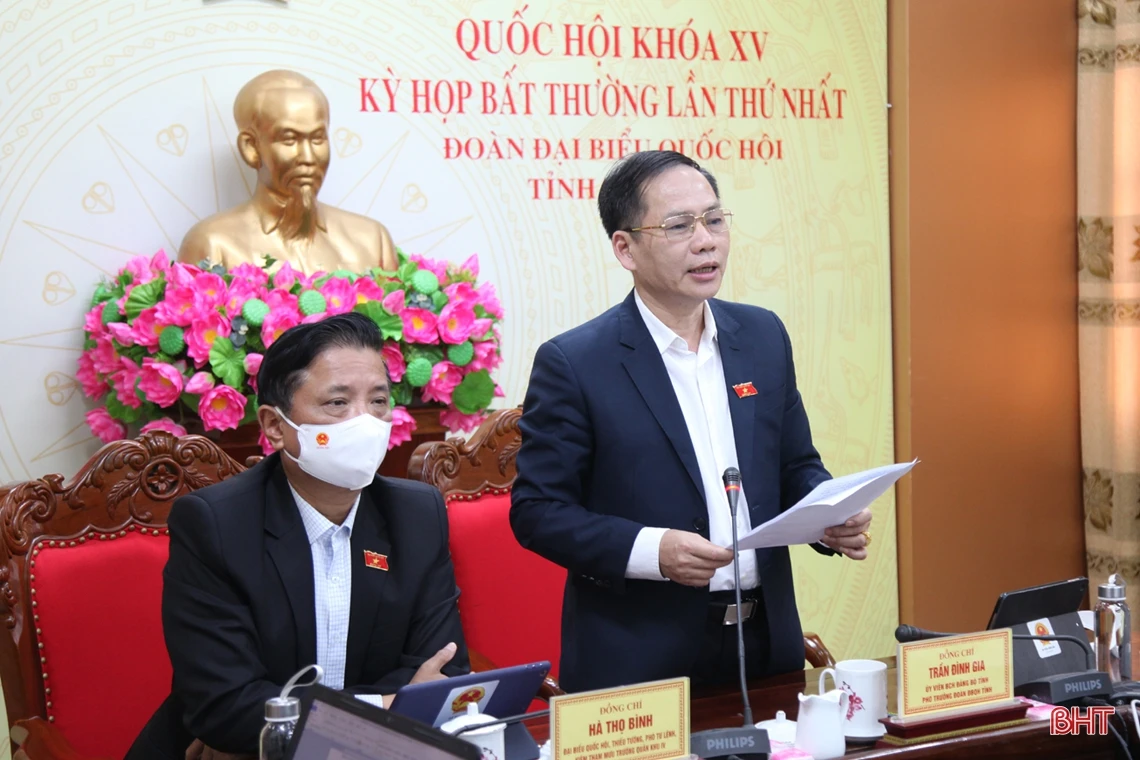 Đoàn ĐBQH Hà Tĩnh tích cực đóng góp vì sự phục hồi và phát triển đất nước