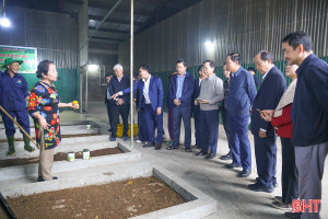 Đoàn công tác Trung ương khảo sát chuỗi mô hình tuần hoàn Quế Lâm tại Hà Tĩnh
