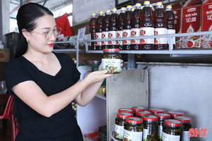Một xã ở Hà Tĩnh có 16 sản phẩm OCOP