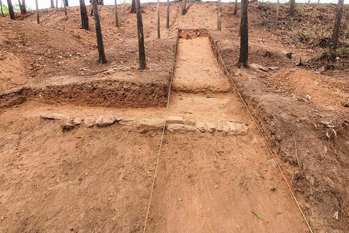 Phát hiện dấu tích nghi là đàn tế thời vua Quang Trung