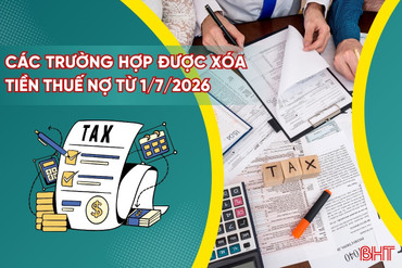 [Motion Graphics] Các trường hợp được xóa tiền thuế nợ từ 1/7/2026
