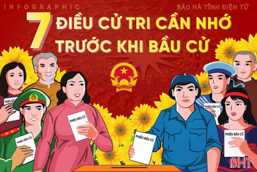 [Infographic] 7 điều cử tri cần nhớ trước khi bầu cử