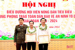 Hà Tĩnh có 1 tập thể và 1 cán bộ hội nông dân được Bộ Công an vinh danh