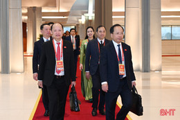 Đoàn đại biểu tỉnh Hà Tĩnh dự đại hội.