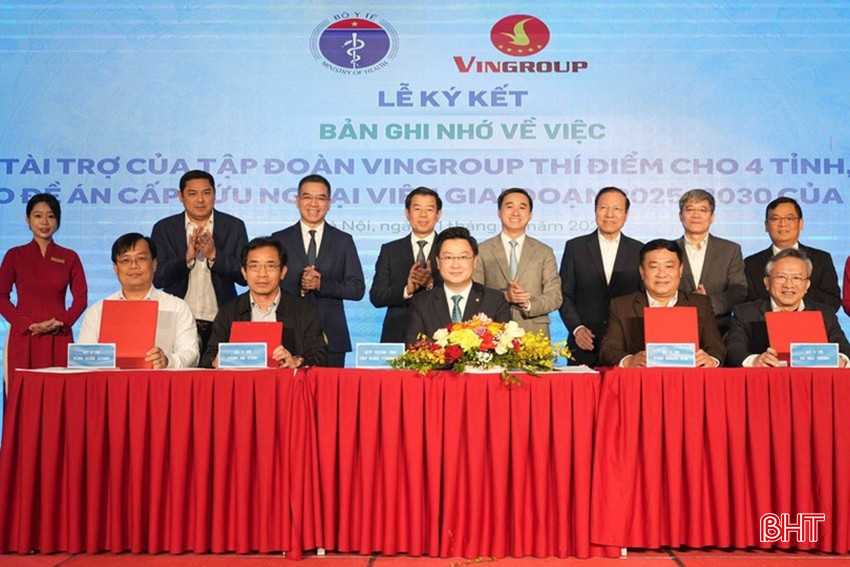 Vingroup ký kết Biên bản ghi nhớ hợp tác (MOU) triển khai thí điểm Đề án Cấp cứu ngoại viện cấp quốc gia với 4 địa phương là Hải Phòng, Hà Tĩnh, Khánh Hòa và Kiên Giang. bqbht_br_anh-2.jpg