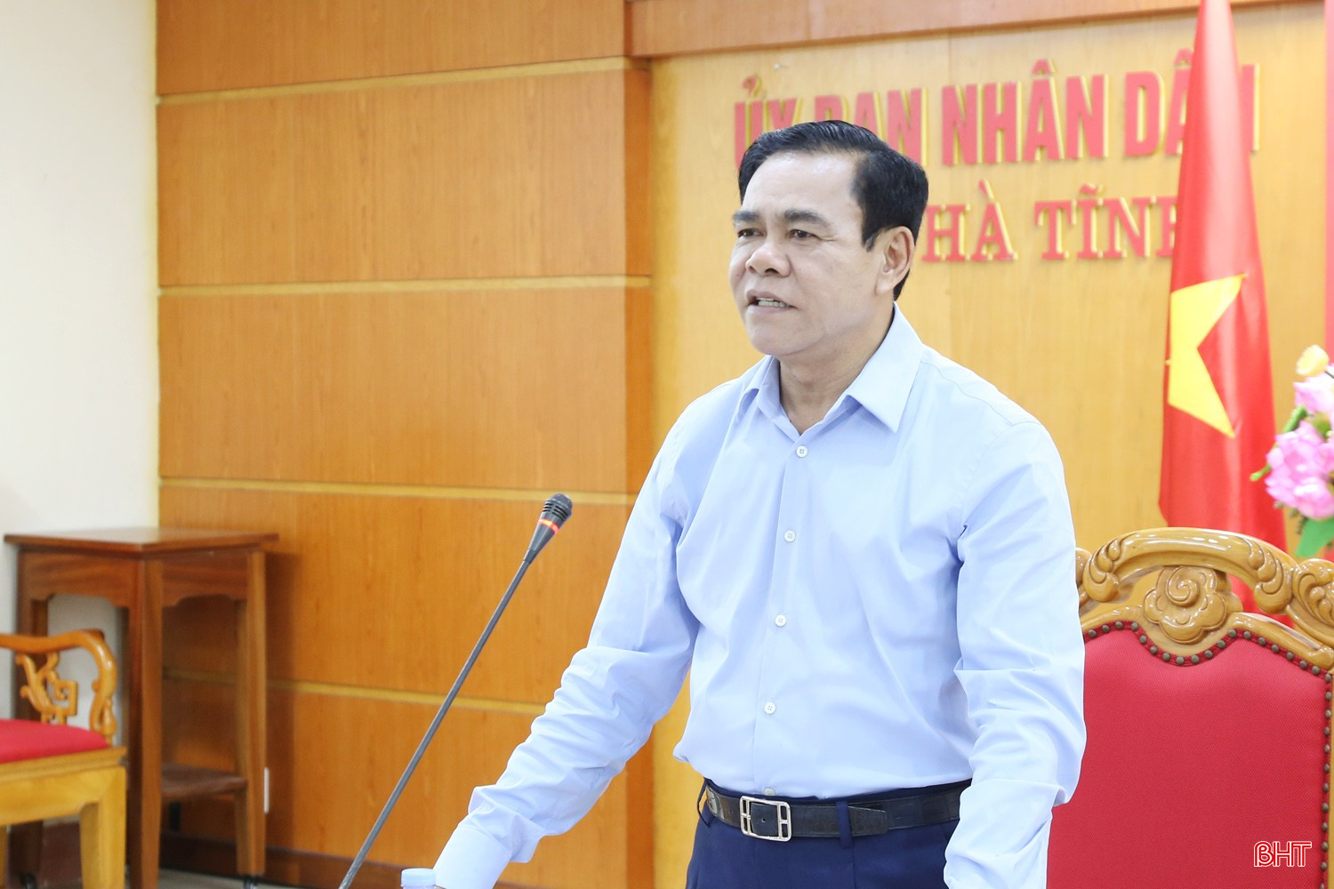Chairman of the Provincial People's Committee Vo Trong Hai concluded the meeting. bqbht_br_3a-5842.jpg