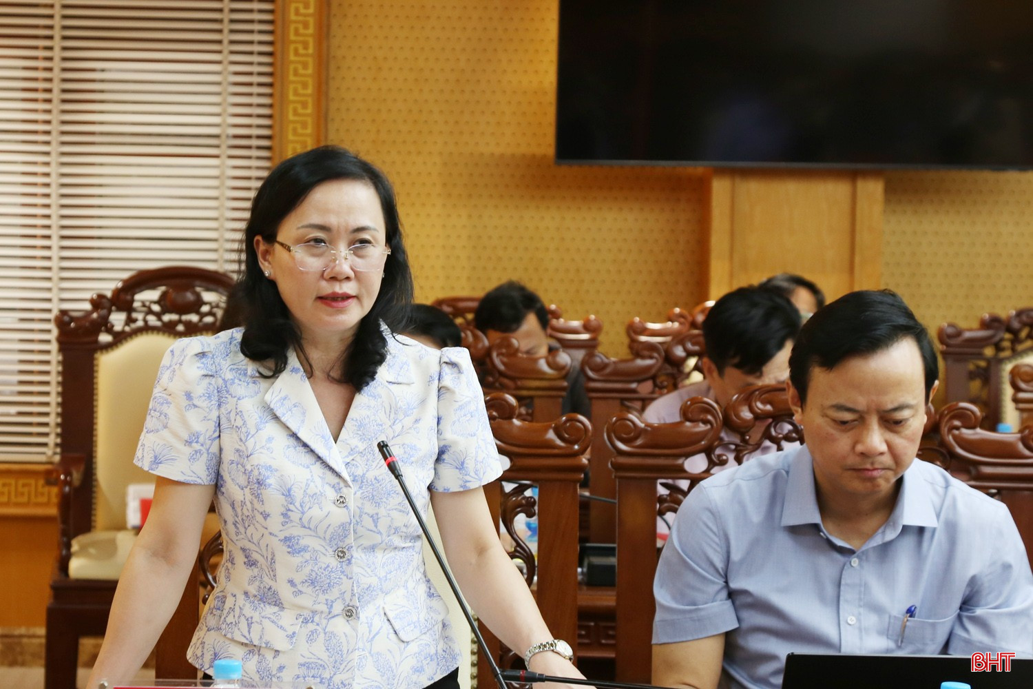 Trưởng ban Tổ chức Tỉnh ủy Trương Thanh Huyền đề nghị xã quan tâm công tác quy hoạch, đào tạo cán bộ đáp ứng yêu cầu nhiệm vụ trong tình hình mới, xem đây là nhiệm vụ đột phá. bqbht_br_9a.jpg