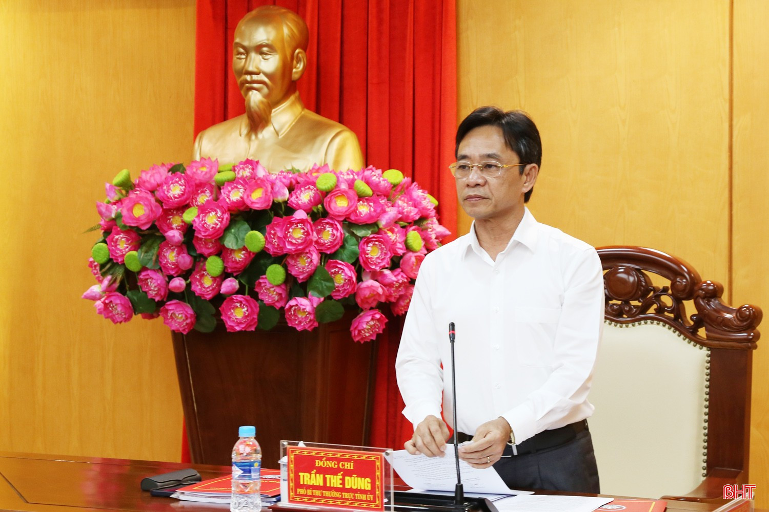 Phó Bí thư Thường trực Tỉnh ủy Trần Thế Dũng kết luận hội nghị. bqbht_br_2a.jpg