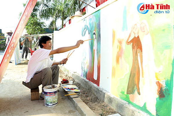 doc dao con duong bich hoa o khu dan cu mau cua ha tinh