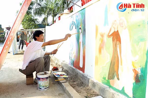 doc dao con duong bich hoa o khu dan cu mau cua ha tinh