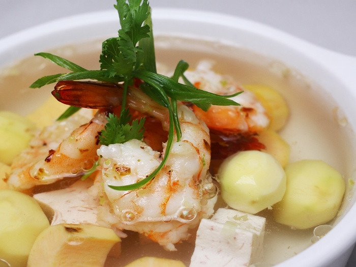 canh tom rau cu danh bay noi com