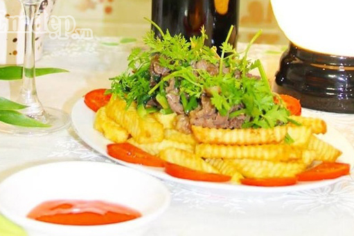 thit bo xao khoai tay che bien theo cach nay thi bao nhieu com cung het