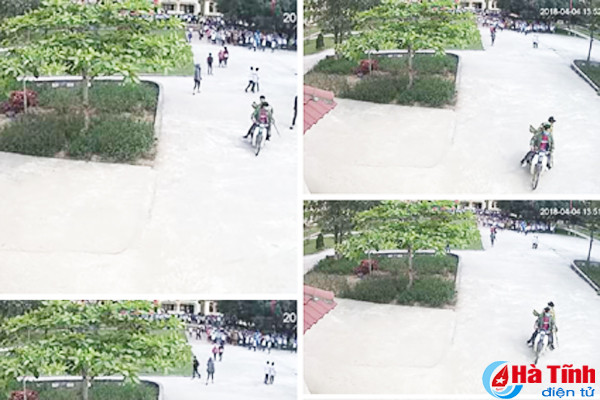 ngang nhien xong vao truong hoc danh dan mat hoc sinh