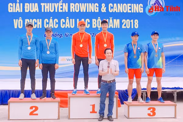 ha tinh gianh 5 huy chuong giai rowing va canoeing cac clb toan quoc