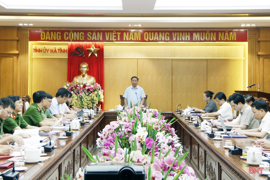 Đảng bộ Công an Hà Tĩnh cần quan tâm xây dựng lực lượng, gắn bó mật thiết với Nhân dân