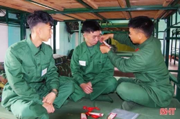 Ngày đầu tiên trong quân ngũ của chiến sĩ mới 