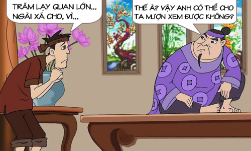 Quan trên mắc bẫy chàng nói láo