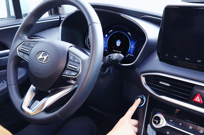 Hyundai SantaFe 2019 sẽ có thêm tính năng cảm biến vân tay
